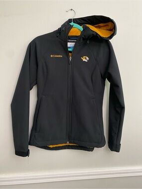 Women’s Columbia Mizzou Fleece Lined Jacket Windbreaker - S